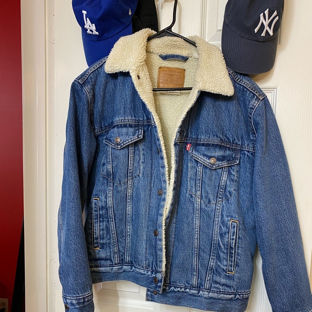 Sherpa denim jacket